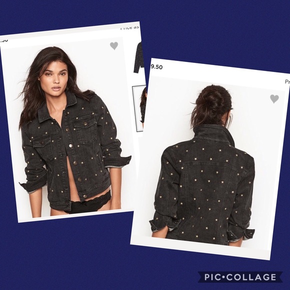 VS DENIM JACKET ONLINE EXCLUSIVE XL STAR BLACK GOLD - Picture 2 of 11